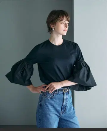 노크 벌룬 슬리브 풀오버