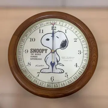 스누피 벽걸이 시계 30.5cm
