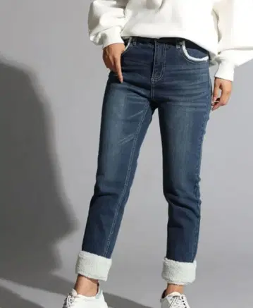 스콧 클럽 보아 악센트 데님 팬츠