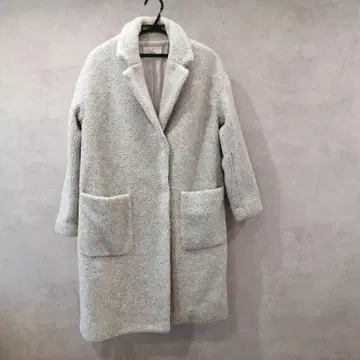 한정판 가격 인하 중 프레임워크 보아 양털 코트 그레이