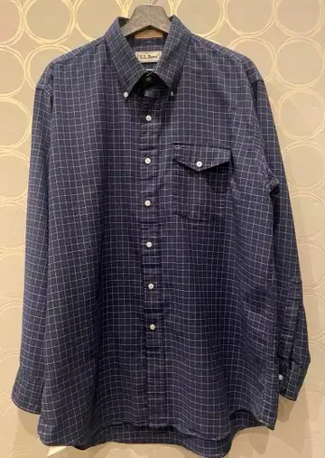 엘엘빈 80s 90s 플란넬 셔츠 체크