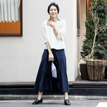 케유카 [스고나노 발수] 랜덤 턱 타프타 스커트