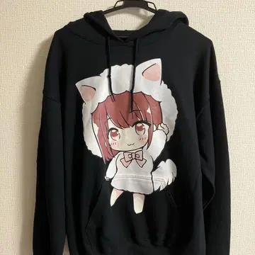 카이카이키키 텐치무 후드티 블랙