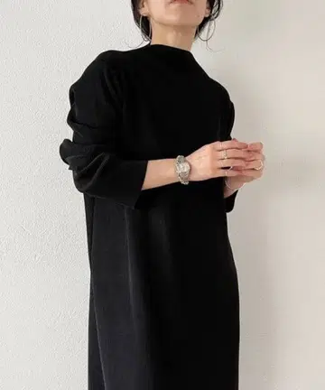 [셀프 컷 가능] 데일리 데일리 슈퍼 스트레치 플리츠 원피스 [긴팔]