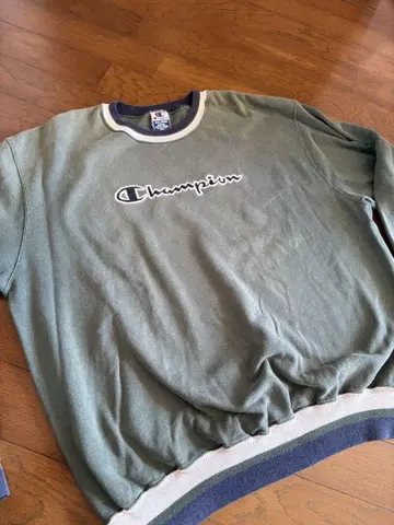 Champion 올리브 그린 맨투맨 트레이닝복 XX-LARGE