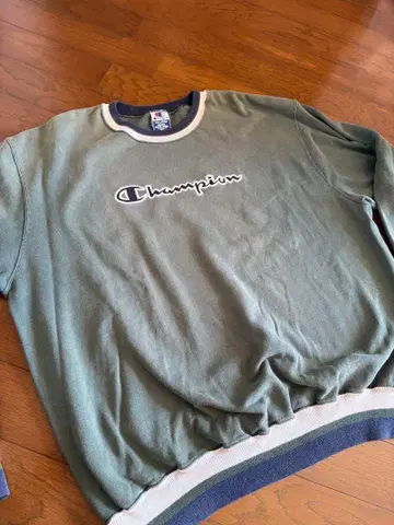 Champion 올리브 그린 맨투맨 트레이닝복 XX-LARGE