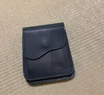 가죽 접이식 지갑 카타코 숏 지갑 미사용 새상품