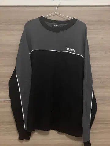XLARGE 그레이 블랙 긴팔 티셔츠 XL