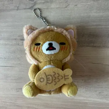 코리락쿠마 나른한 고양이 마스코트 키체인
