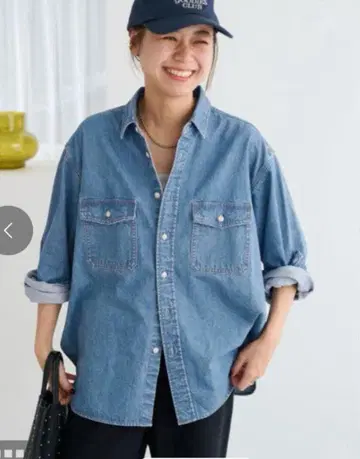 JOURNAL STANDARD relume 9oz C/R 데님 워크 셔츠