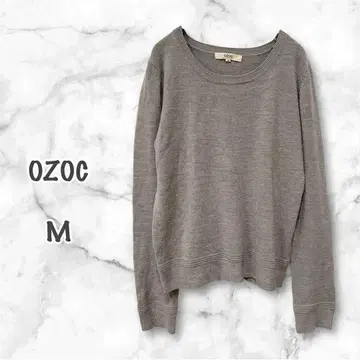 OZOC 오조크 긴팔 스웨터 ( M ) 그레이 무지 심플 캐주얼 새상품급