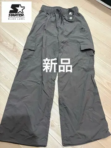 새상품 STARTER BLACK LABEL 와이드 카고 팬츠 M 그레이
