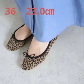 [ 새상품 ] bonitas 발레 슈즈 레오파드 23cm
