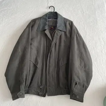 80's 빈티지 블루종 충전솜 카키