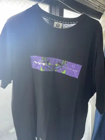 Aape 에반게리온 티셔츠 XL 블랙