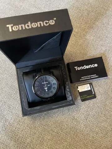 Tendencn 블랙 쿼츠 손목시계 텐덴스
