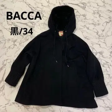 BACCA 후드 부착 블랙 자켓