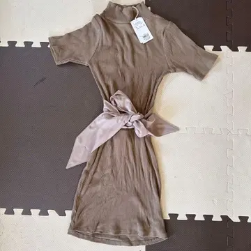 GYDA 미니 원피스 F 프리 사이즈 리본 포함