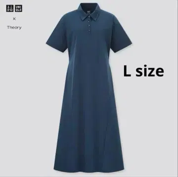유니클로 띠어리 울트라 스트레치 피케 셔츠 원피스 L UNIQLO