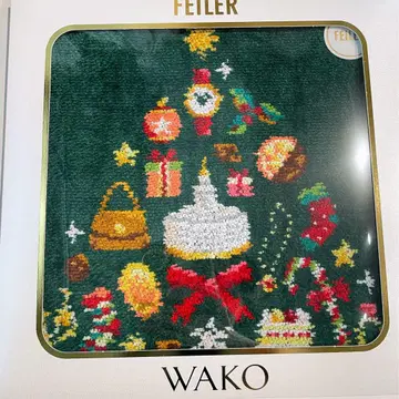 FEILER 크리스마스 트리 손수건 그린