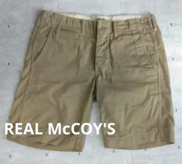 REAL McCOY'S 베이지 숏팬츠