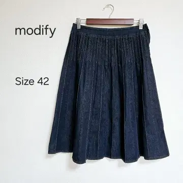 modify 월드 모디파이 데님 플레어 스커트 사이즈 42