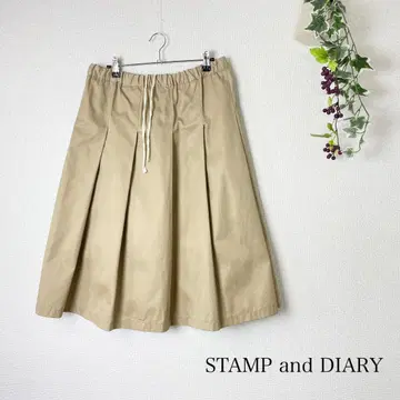 STAMP and DIARY 턱 플리츠 스커트