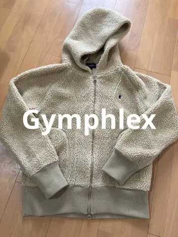 짐플렉스/Gymphlex 보아 집업 후드티 베이지 사이즈 12