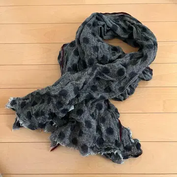 할리우드 런치마켓 BLUE BLUE 인디고 도트 울 스톨