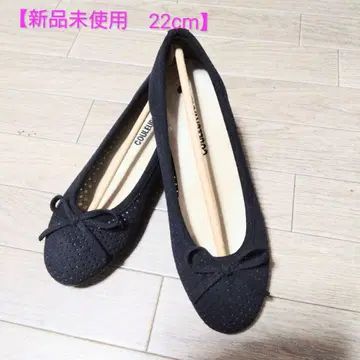 새상품 [ COULEURVARIE ] 크롤 발리에 플랫슈즈 22.0cm