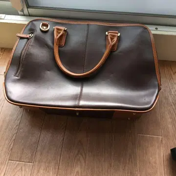 가죽 비즈니스 백 브라운