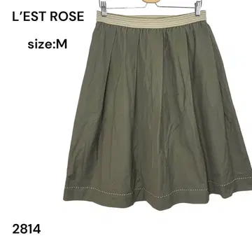L'EST ROSE 레스트로즈 스커트 무릎 기장 M 허리밴딩 스타일리쉬