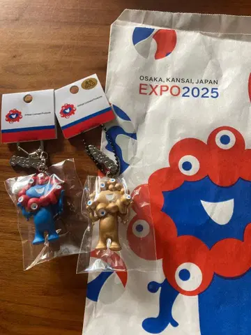 EXPO 2025 미미 입체 PVC 키링 2개 세트