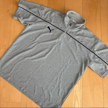 PUMA | 히트 유니온 푸마 하프 지퍼 셔츠 남성용 L 그레이