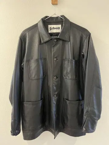 Schott 샷 램 가죽 커버올 자켓