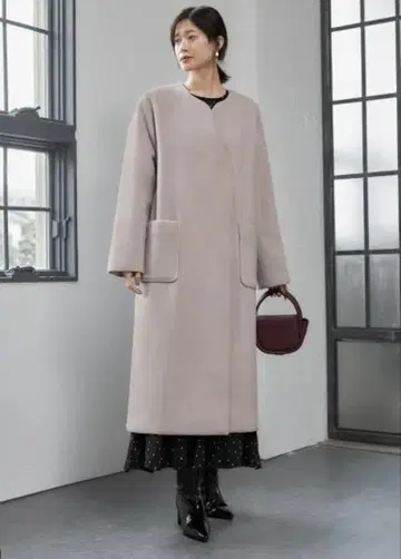 스타일 델리 [ Made in JAPAN ] 노카라 울 코트