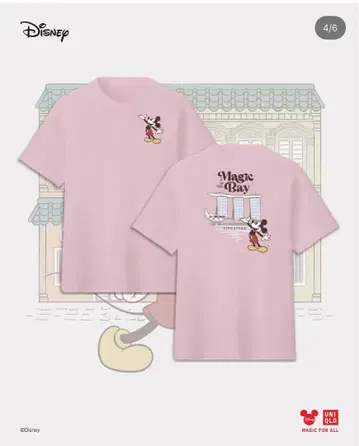 유니클로 UNIQLO 싱가포르 한정판 디즈니 콜라보 Tee