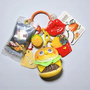 주렁주렁 키링 햄버거 정크푸드 아메리칸 푸드