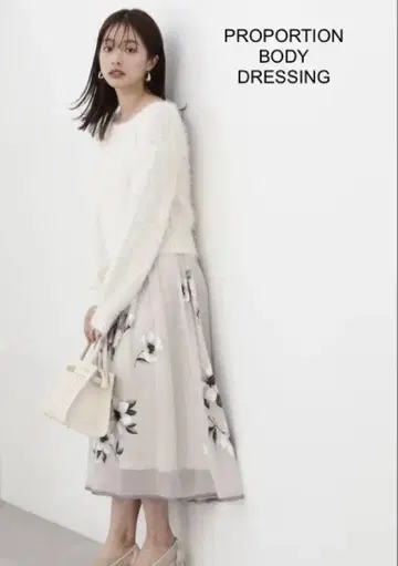 PROPORTION BODY DRESSING 플라워 개더 스커트
