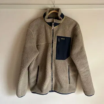 AIGLE 베이지 플리스 자켓