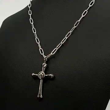 빈티지 실버 로사리오 목걸이 펜던트