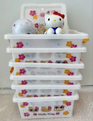 산리오 일광화상 키티 수납 박스 6개