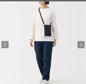 MUJI 파우치로도 사용 가능한 발수 미니 사코슈 블랙