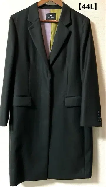 [ Paul Smith ] 체스터 코트 울 100% 짙은 녹색 44L