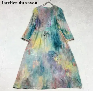[ 레어 ] 아틀리에 드 사봉 롱 원피스 암젠 palette 아오