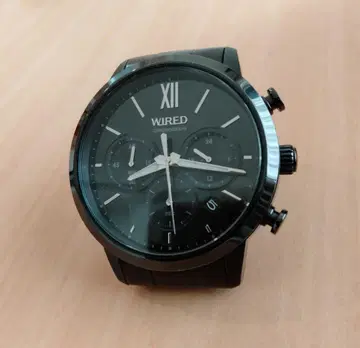 WIRED 손목시계 쿼츠 블랙