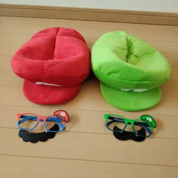 마리오 루이지 모자 세트 안경 포함