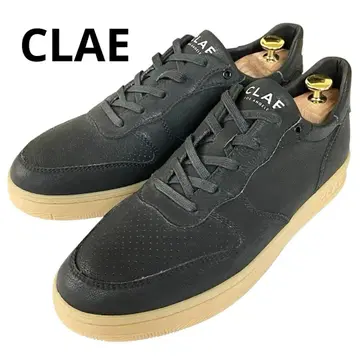 [ 새상품급 ] CLAE 클레이 스니커즈 로우컷 통굽 가죽 블랙