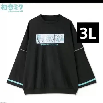 [ 3L ] 여성용 풀오버 트레이닝복 하츠네 미쿠 x 시나모롤