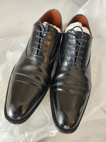 KENFORD 블랙 스트레이트 팁 비즈니스 슈즈